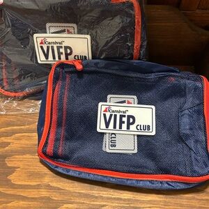 VIFP Club Navy and Red Travel Pouch